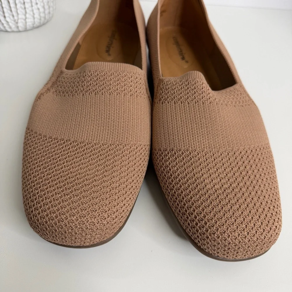 Comfortview Tessa Fabric Loafer Stretch Knit Size 10.5 WW Casual Comfort Walking